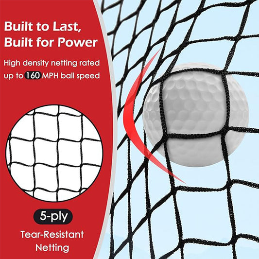 Golf Practice Hitting Net Set | Portable Home Driving Range & Multi-Sport Cage
