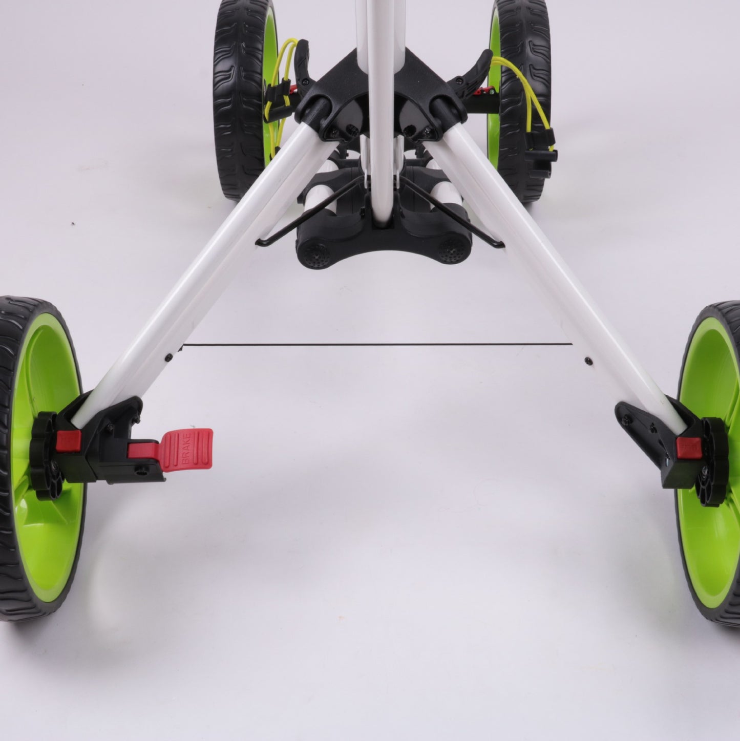 4-Wheel One-Click Foldable Golf Push Cart - Ultimate Stability & Convenience