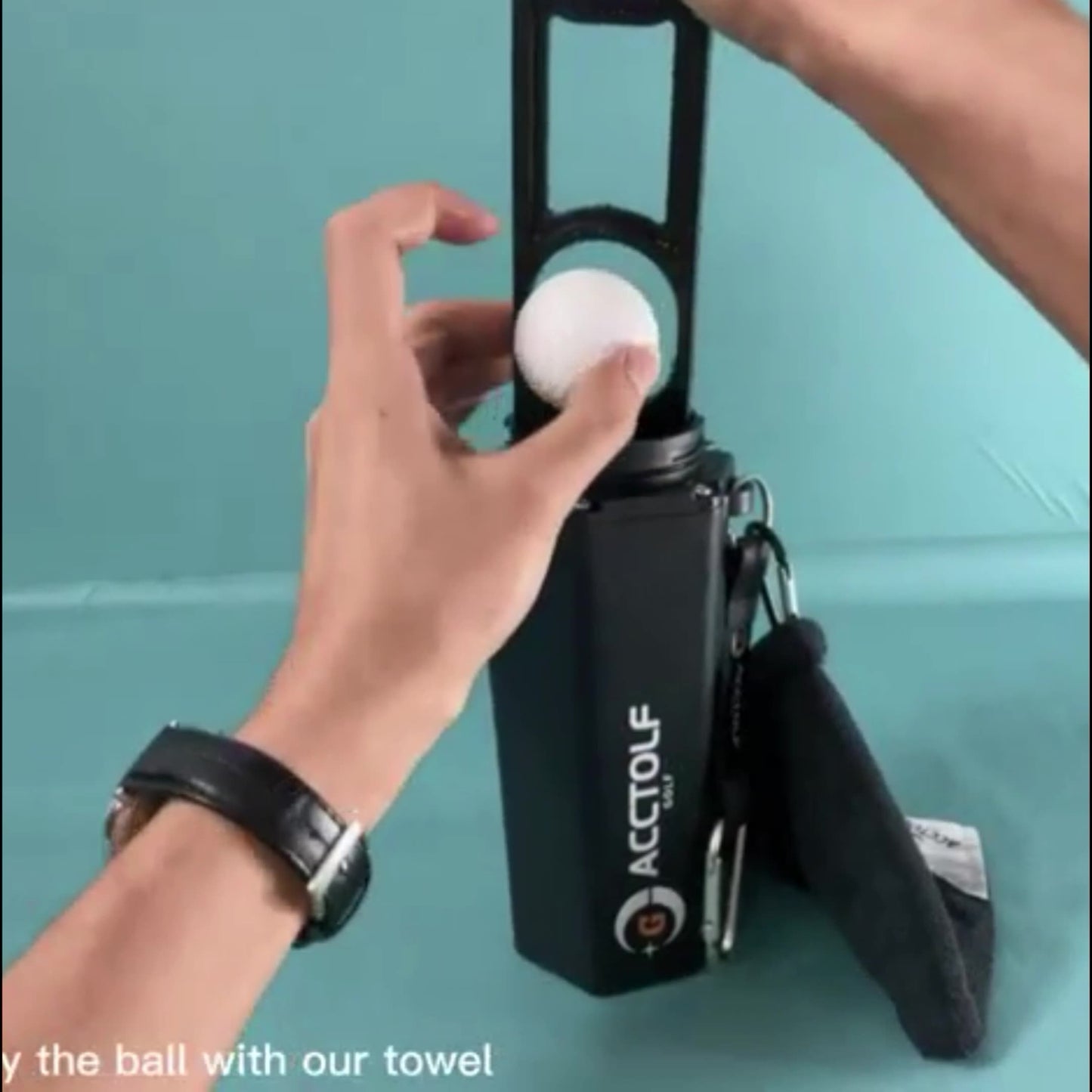 Portable Golf Ball Washer & Club Cleaner | On-Course Clean for Max Spin