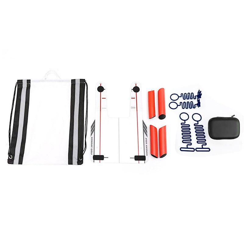 Golf Swing & Putting Trainer – Alignment & Obstacle Practice Mirror