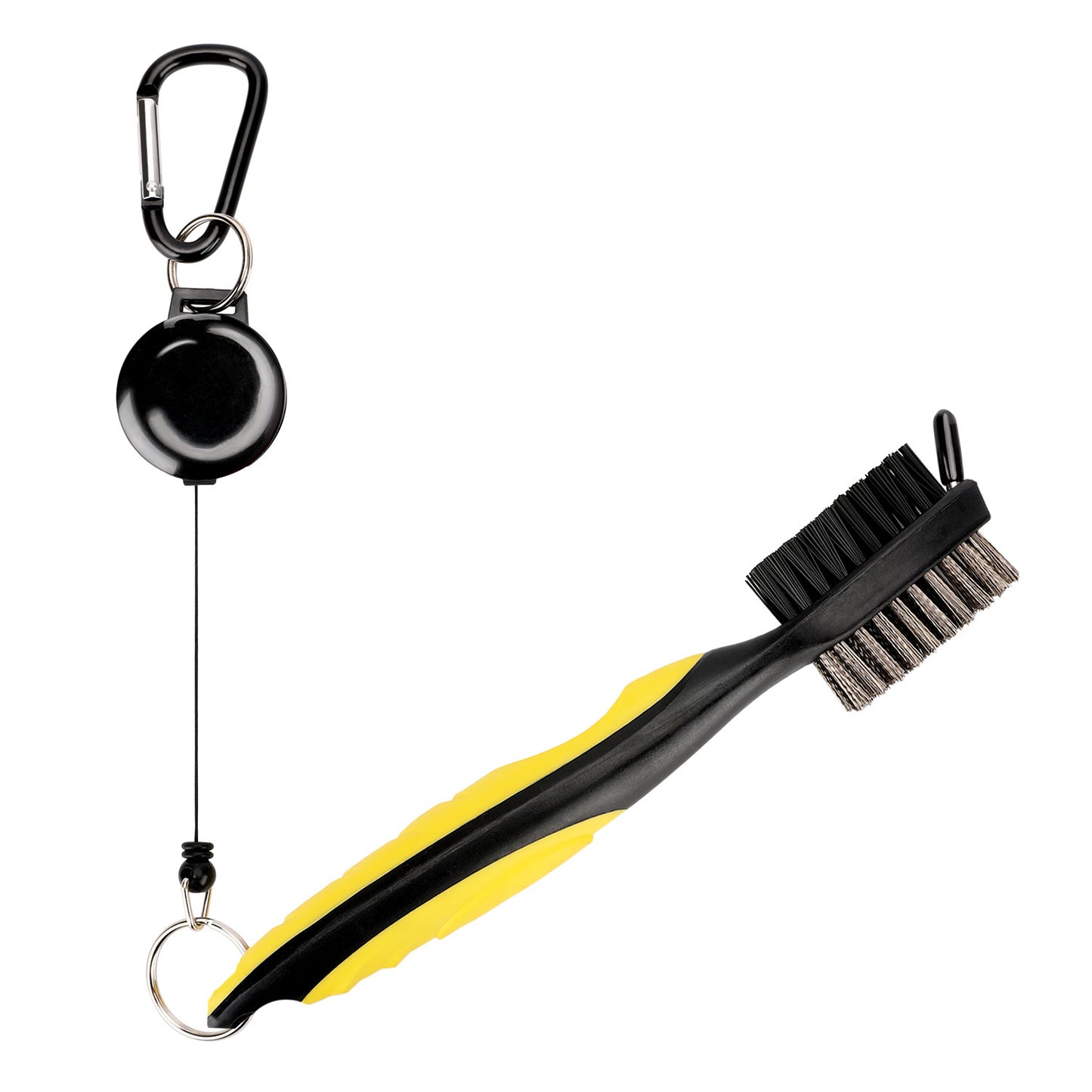 3-in-1 Retractable Golf Club Brush with Groove Cleaner