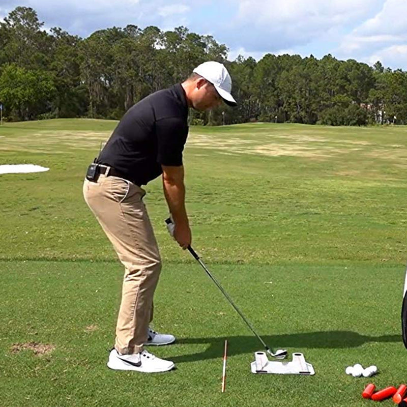 Golf Swing & Putting Trainer – Alignment & Obstacle Practice Mirror