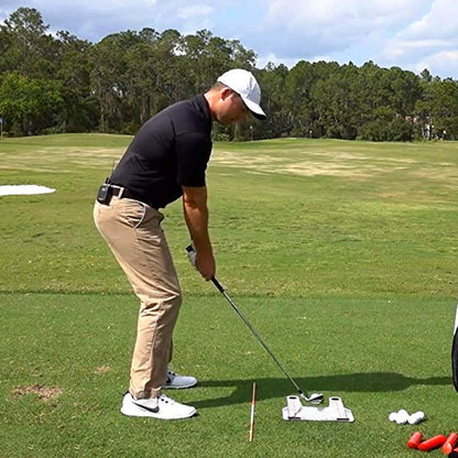 Golf Swing & Putting Trainer – Alignment & Obstacle Practice Mirror