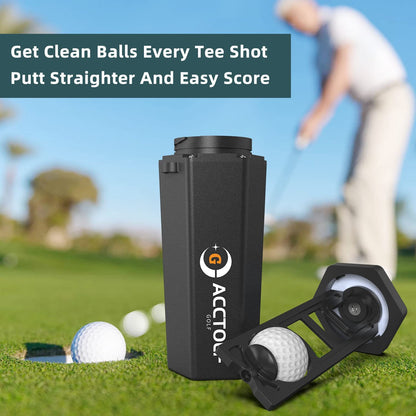 Portable Golf Ball Washer & Club Cleaner | On-Course Clean for Max Spin