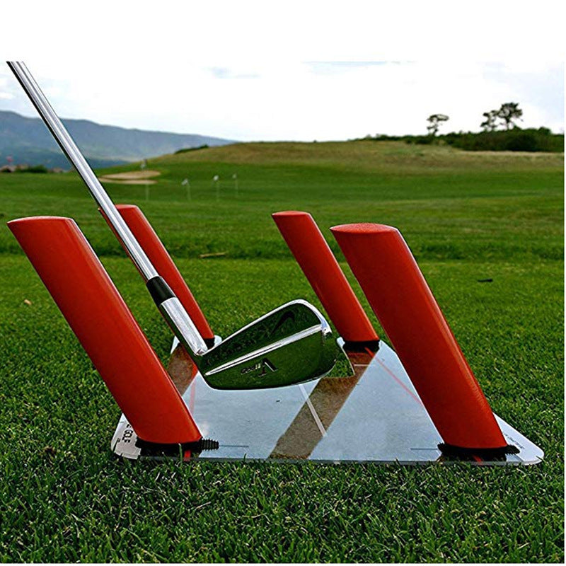 Golf Swing & Putting Trainer – Alignment & Obstacle Practice Mirror