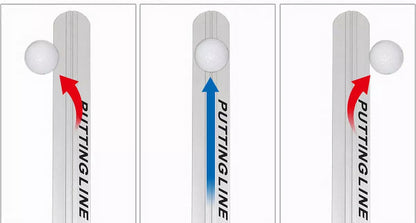Aluminum Golf Putting Alignment Ruler | Stroke Correction Training Rail with Scale